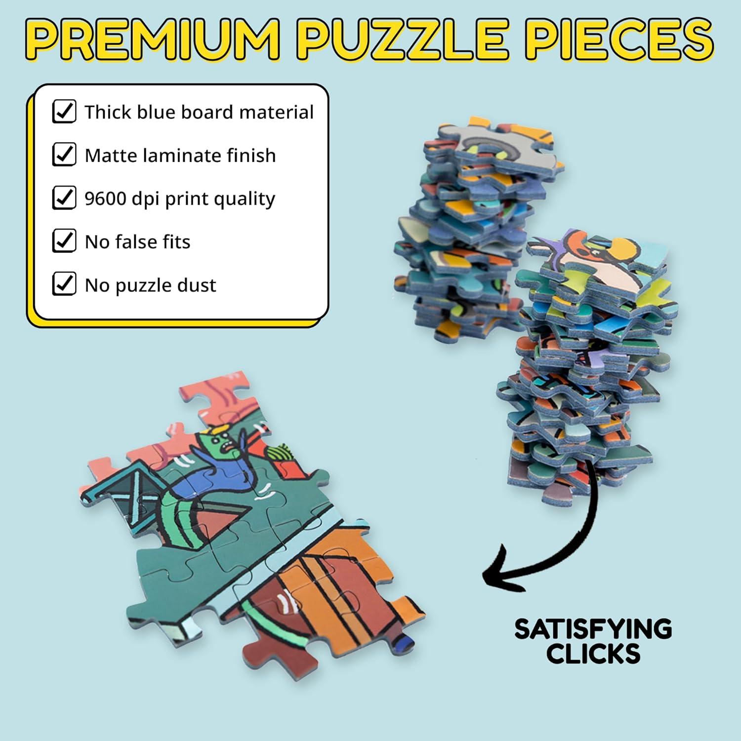 Mystery Jigsaw Puzzle-1,000 Pcs Mystery Puzzle with Storytelling Comics, Secret Ending-1000 Piece Puzzle for Adults & Kids –19.7'' x 27.6'' Frameable Magic Art (Beyond The Kelp)