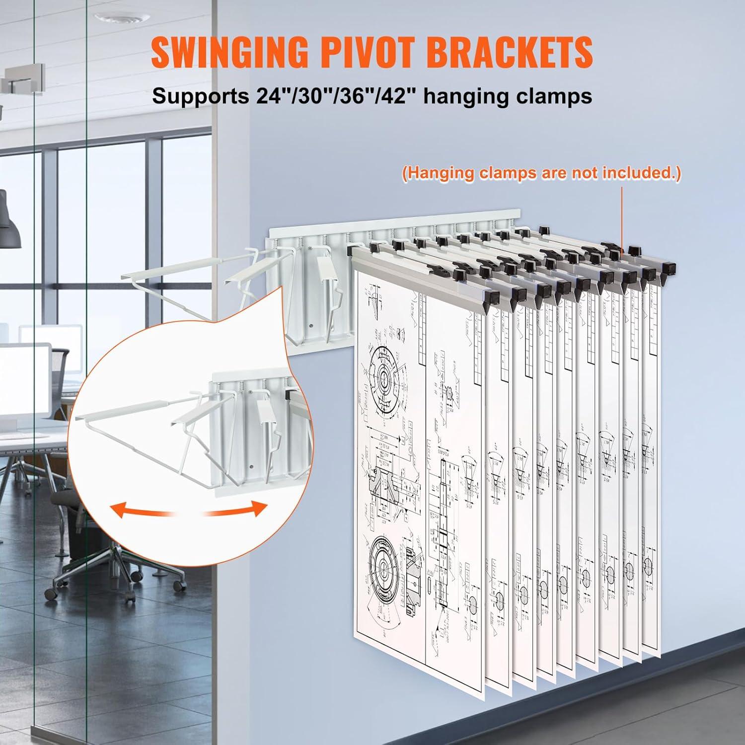 VEVOR Metal Shelves Hanging File Frames