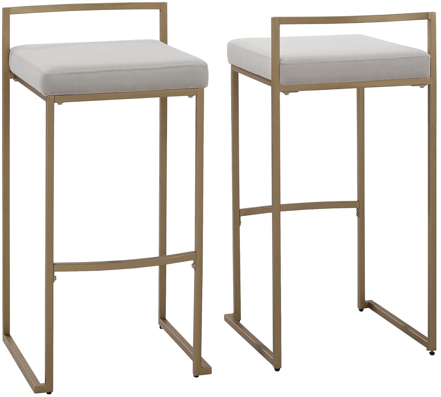 Progreso Upholstered Counter Stool with Metal Frame