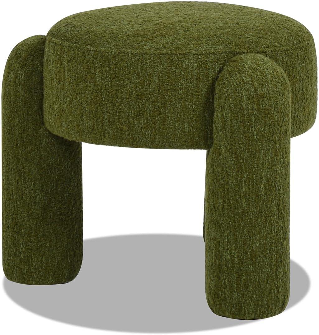 Jennifer Taylor Home Hugo 20.5" Round Fully Upholstered Ottoman