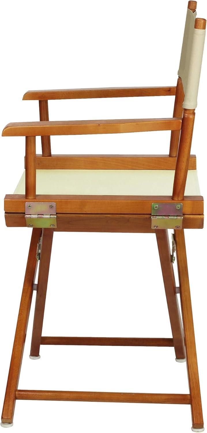 200-55-021-12 18 in. Directors Chair Honey Oak Frame with Natural & Wheat Canvas