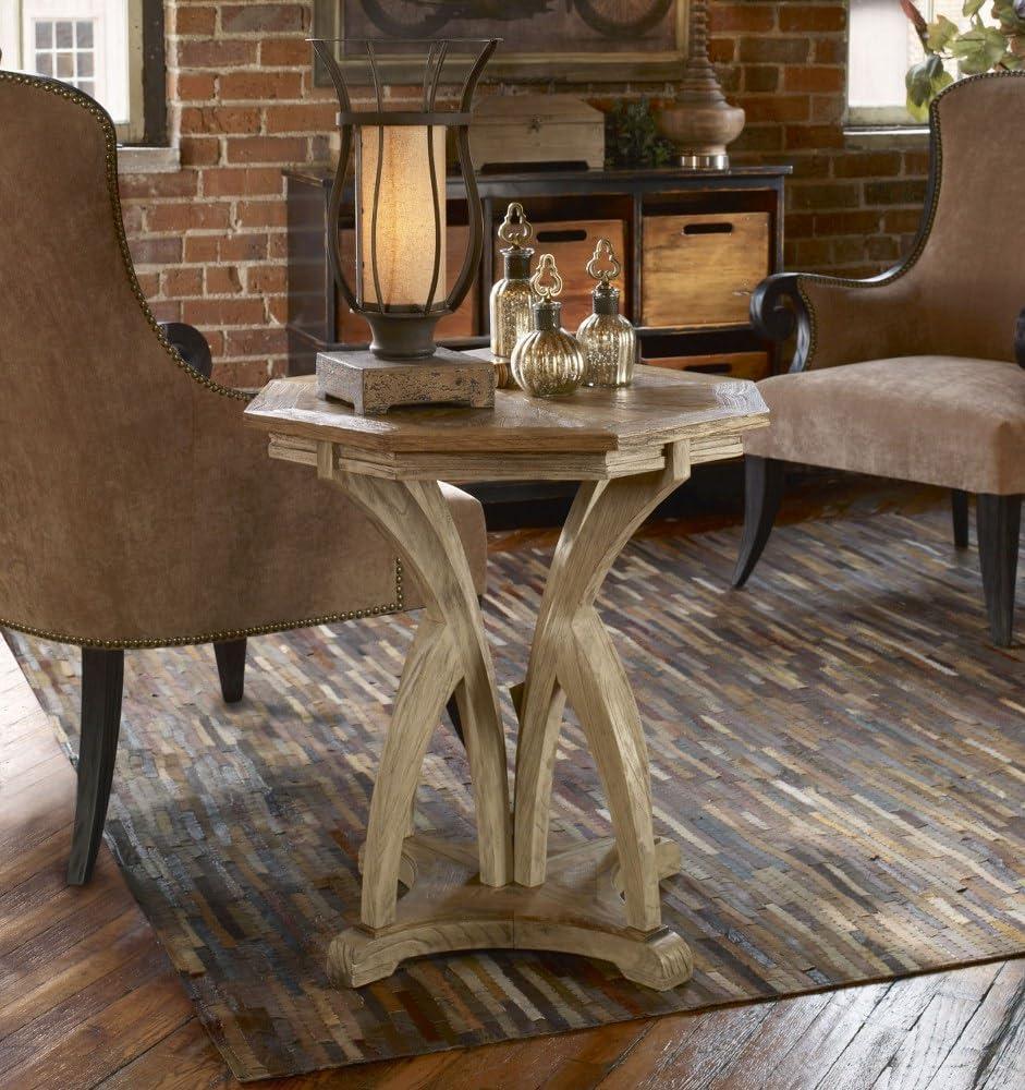Uttermost Ranen Aged White and Mango Side Table