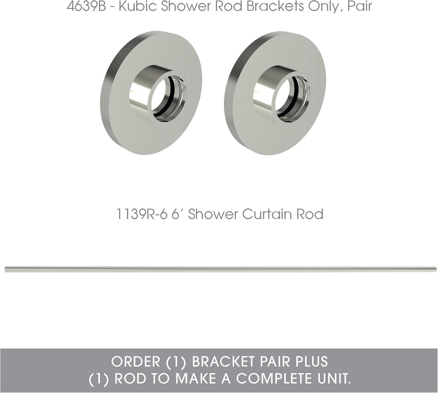 Kubic Shower Rod Brackets