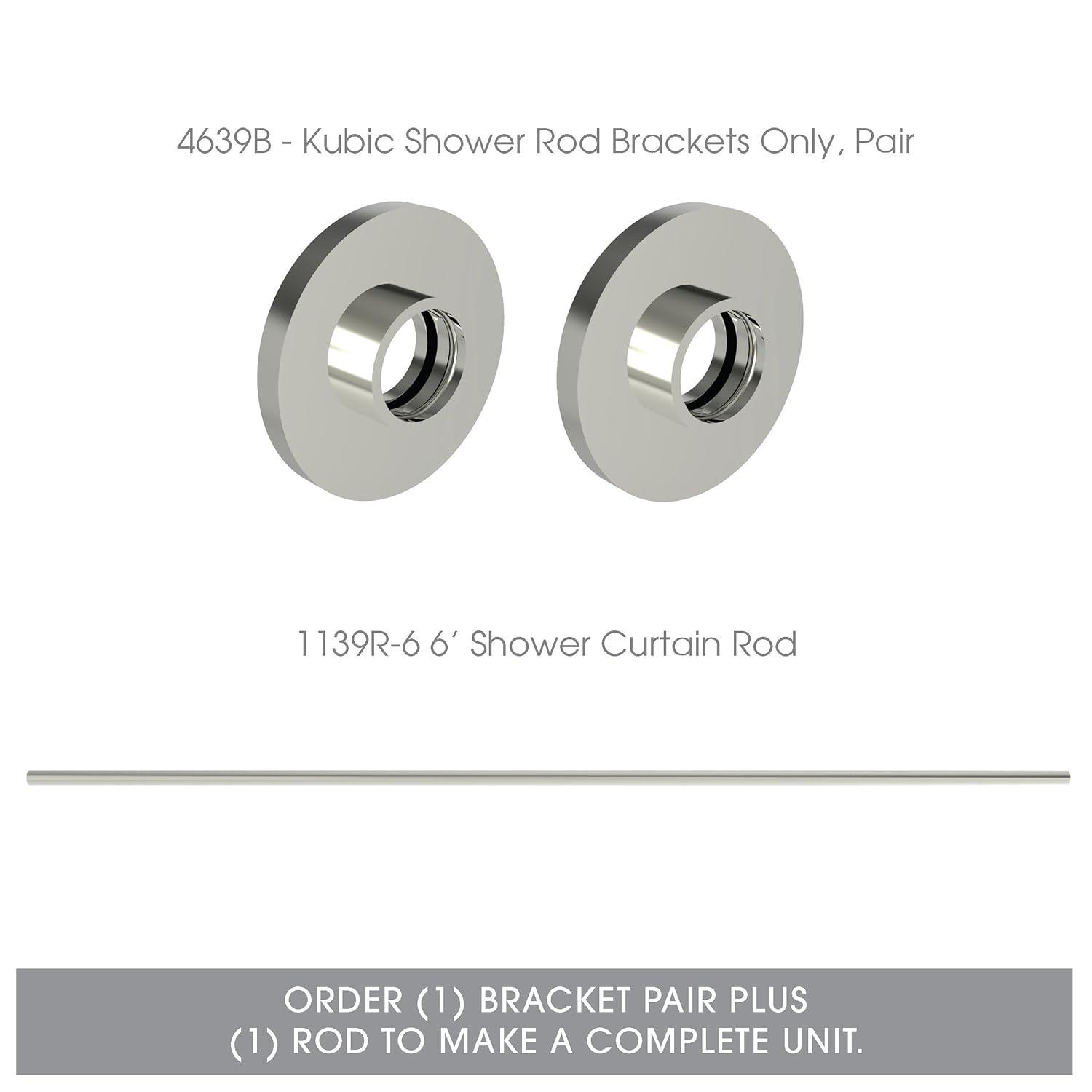 Kubic Shower Rod Brackets