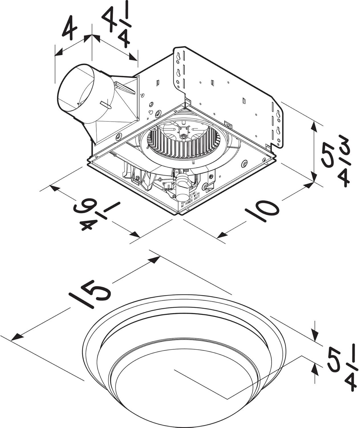 80 CFM Bathroom Fan