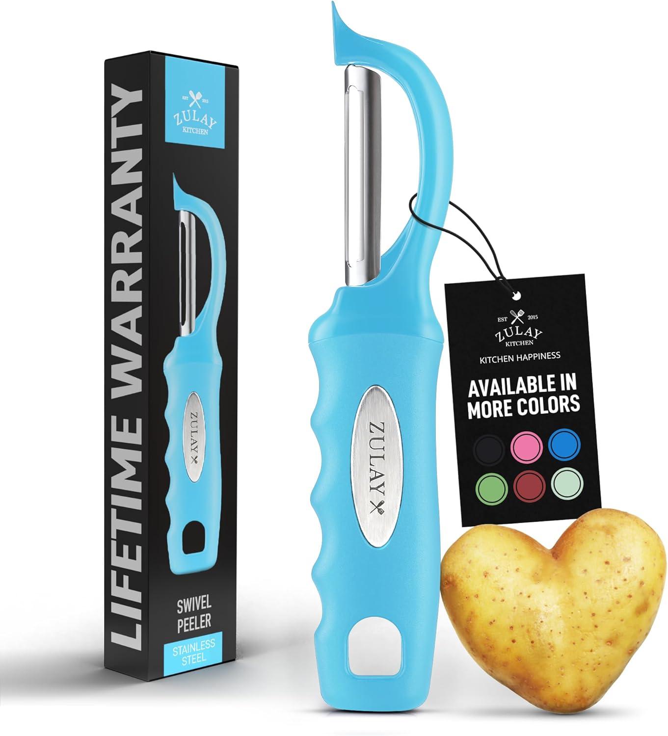 Zulay Kitchen Zulay Kitchen Premium Vegetable Peeler For Kitchen - Swivel Peeler With Razor Sharp Stainless Steel Blades & Strong Ergonomic Handle