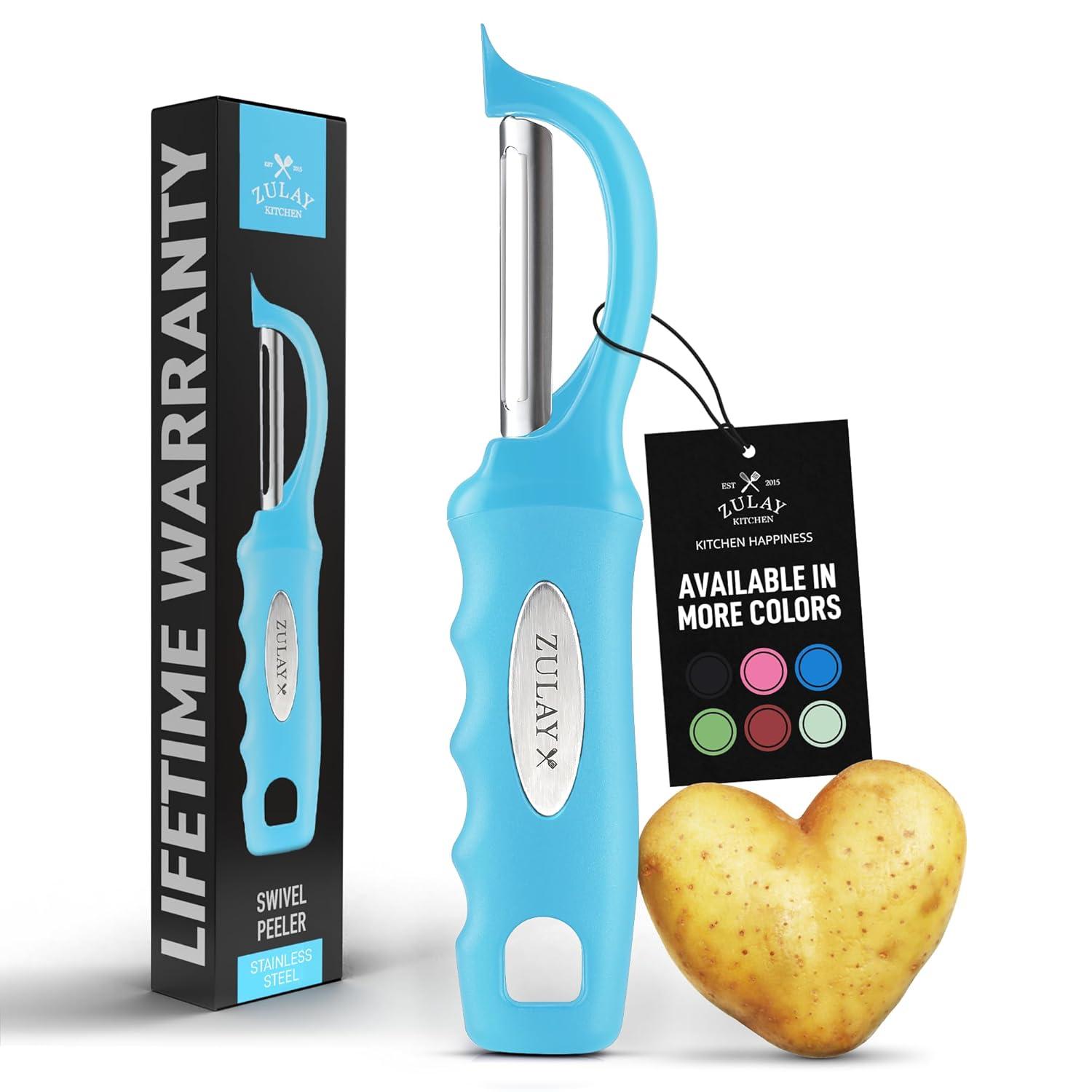 Zulay Kitchen Zulay Kitchen Premium Vegetable Peeler For Kitchen - Swivel Peeler With Razor Sharp Stainless Steel Blades & Strong Ergonomic Handle