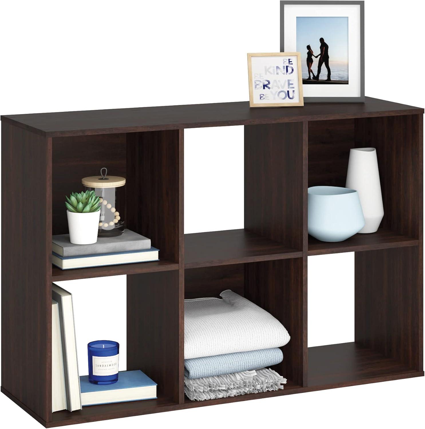 Solutions by Sauder 6-Cube Organizer Storage Cubby Unit in White, White Finish