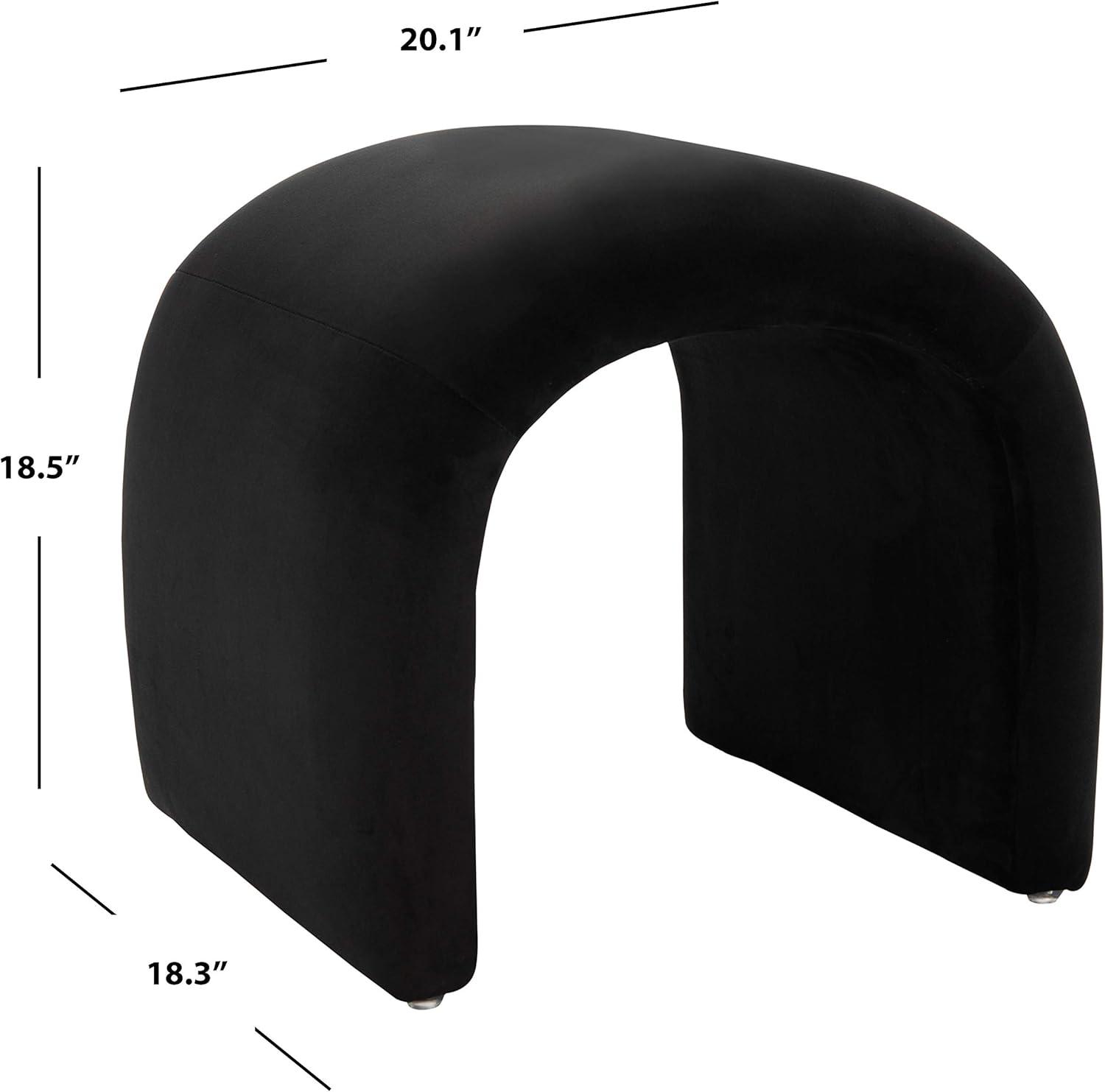 Kibo Ottoman - Black - Safavieh