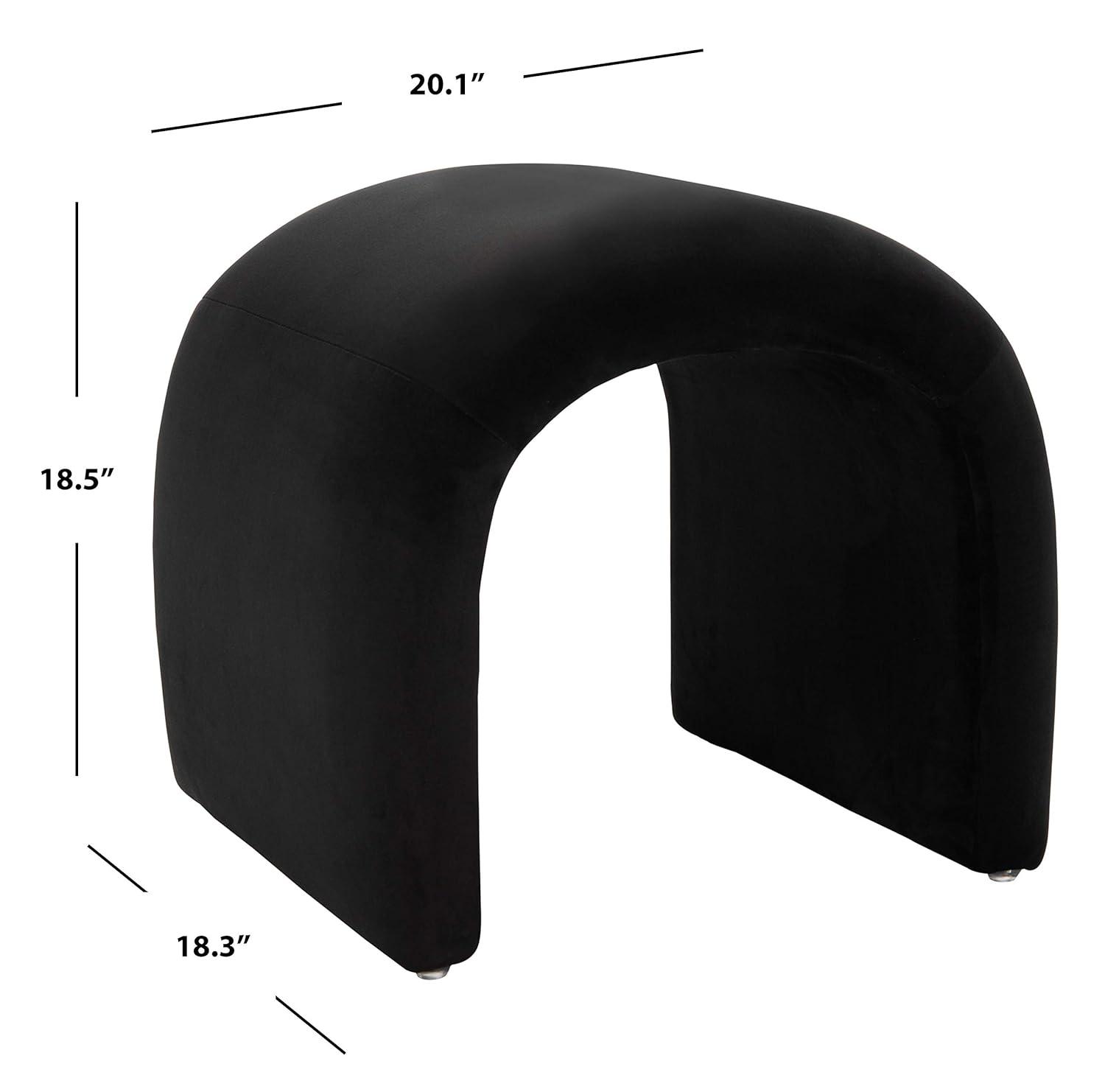 Kibo Ottoman - Black - Safavieh