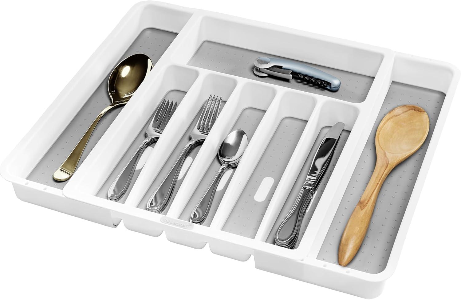 Madesmart 2.1 in. H X 13.25 in. W X 16.13 in. D Plastic Adjustable Silverware Tray