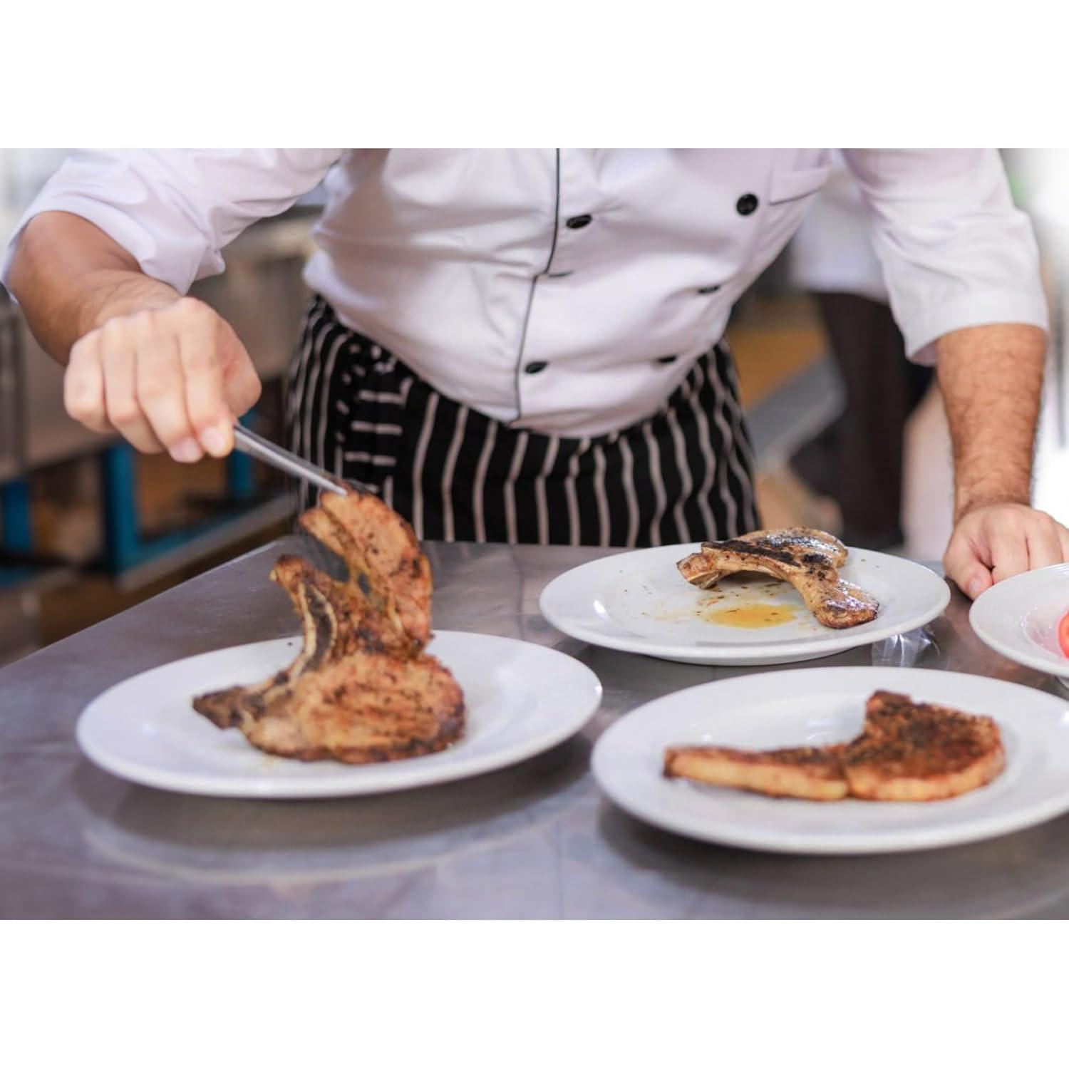 Cutlery-Pro Straight Culinary Precision Tong, Cat Cora Approved, Stainless Steel