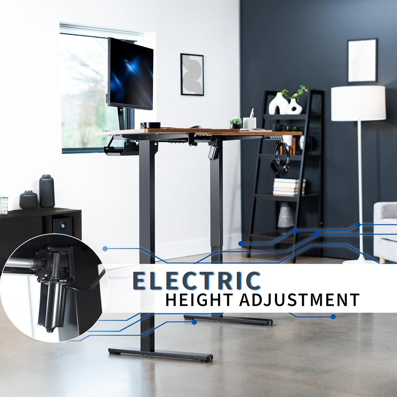 VIVO Electric Corner Standing Desk, L-Shaped Workstation (E1L94B series)