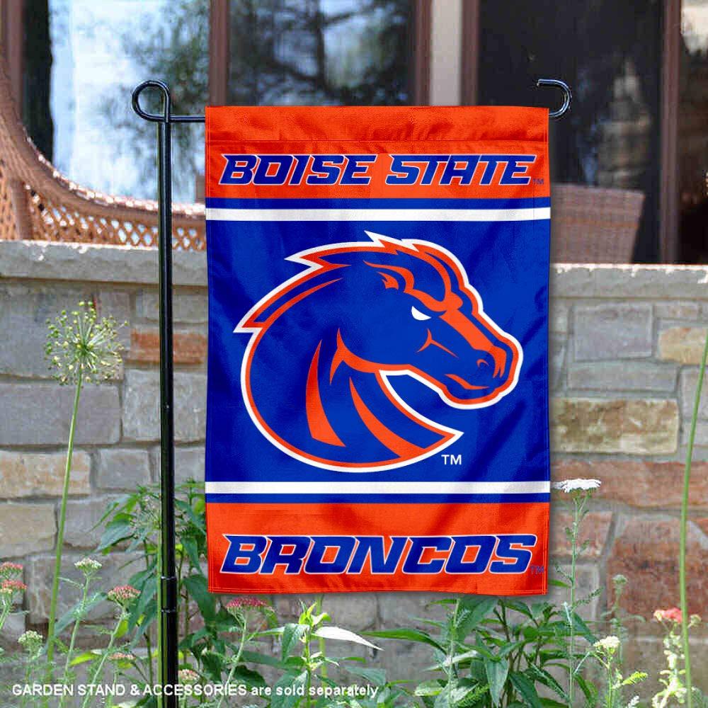 Boise State Broncos Blue and Orange Polyester Garden Flag
