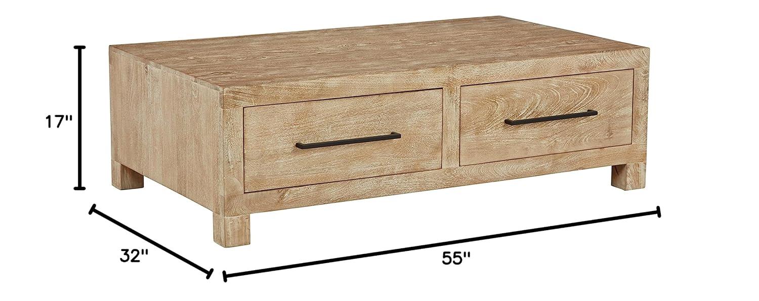 Dulandina Solid Wood Coffee Table