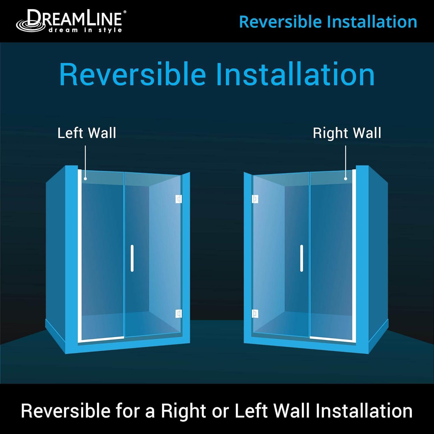 Unidoor Plus 46" W x 72" H Pivot Frameless Shower Door with ClearMax™ Technology
