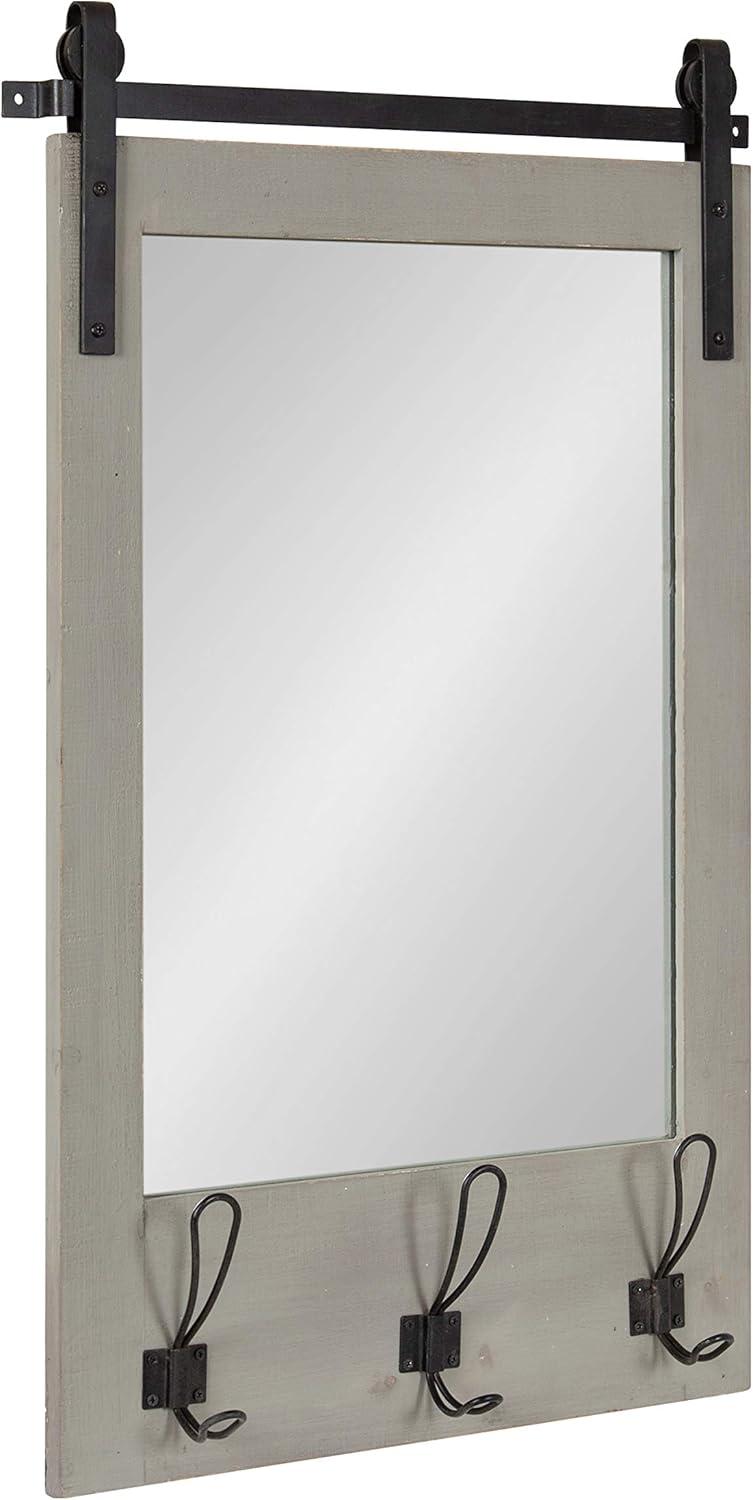 18&#34; x 28&#34; Cates Functional Wall Mirror Gray - Kate &#38; Laurel All Things Decor