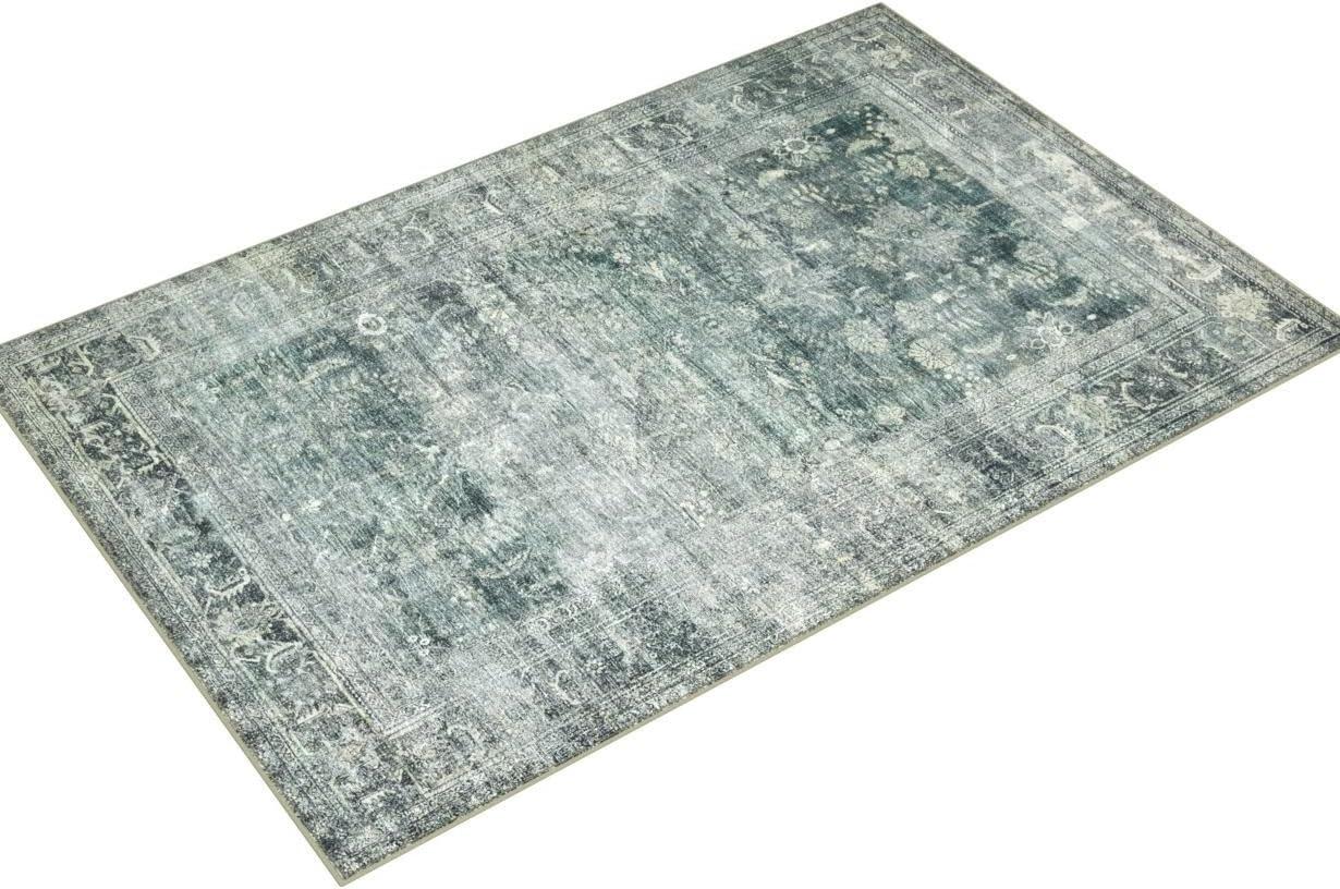 Magnolia Home By Joanna Gaines X Loloi Banks Machine Washable Blue / Lagoon Area Rug