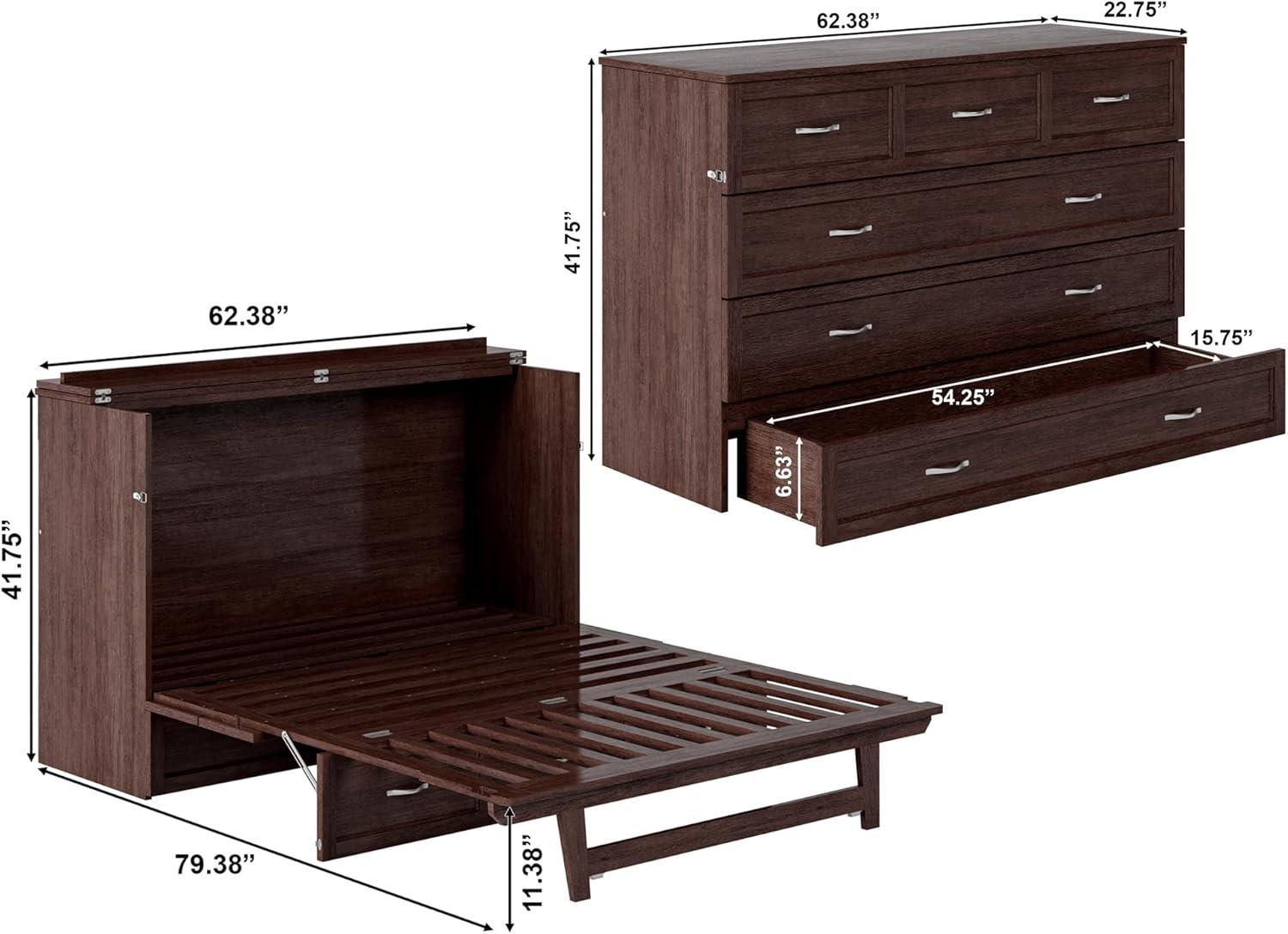 Queen Deerfield Murphy Bed Chest - AFI