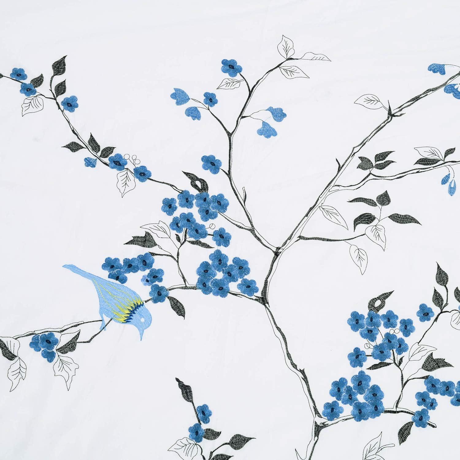 Superior Superior 100% Cotton Embroidery 3-Piece Duvet Cover Set