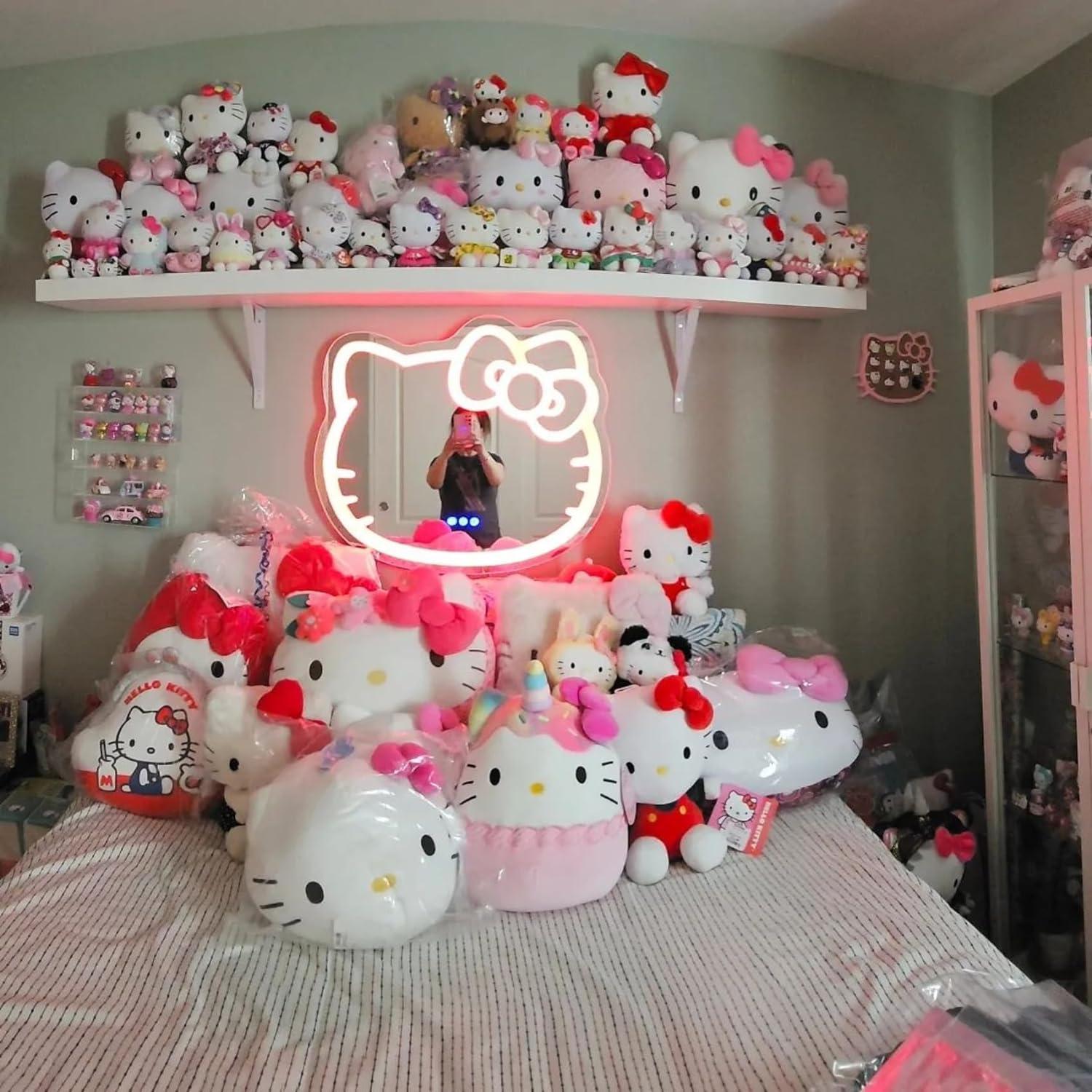 IMPRESSIONS VANITY · COMPANY Hello Kitty Wall Mirror with Wi-Fi, Smart Touch Sensitive Makeup Vanity Mirror with App Controller