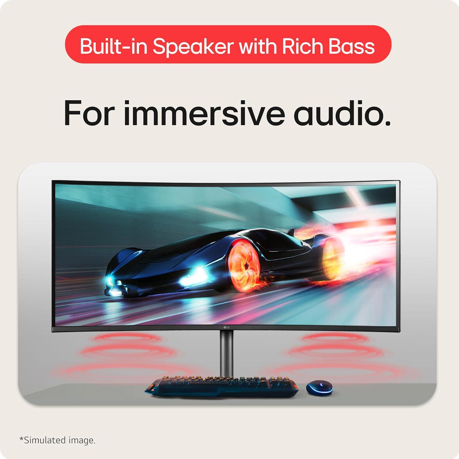 LG 40" UltraWide Curved 5K2K Nano IPS Monitor with Thunderbolt 4