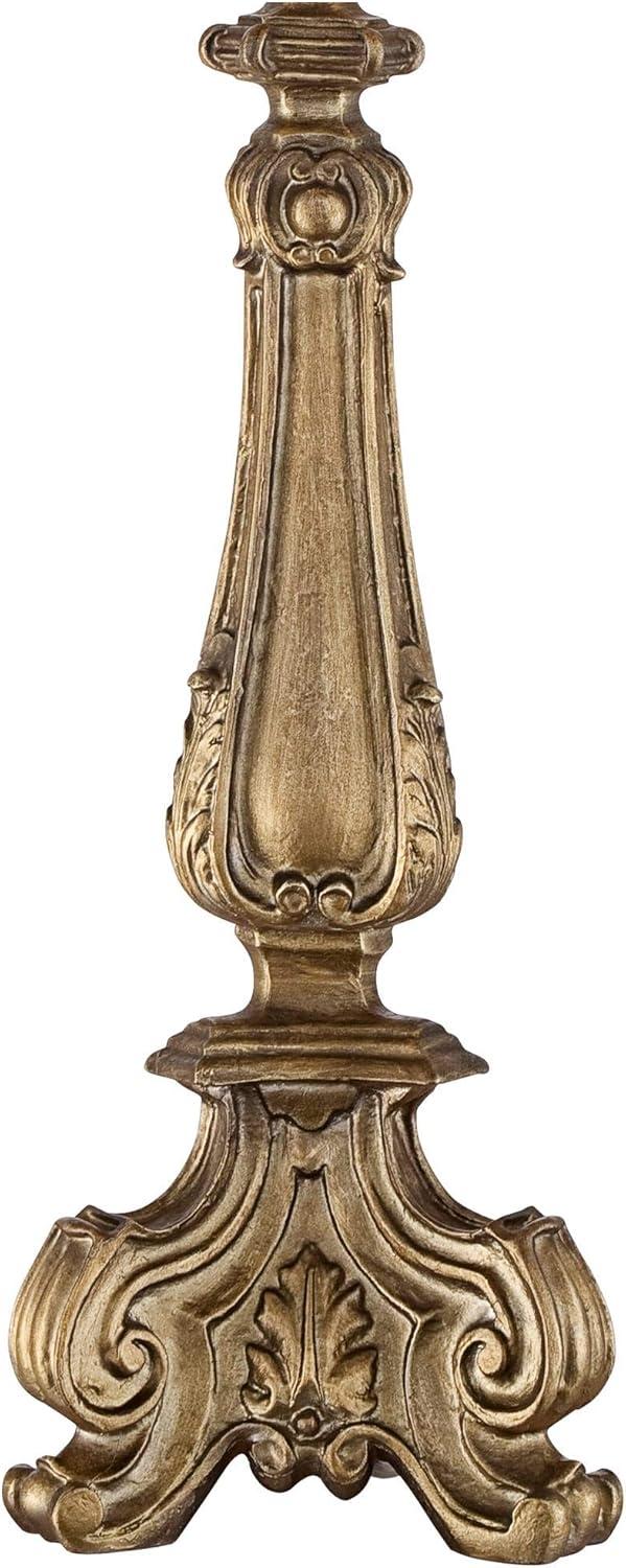 Barnes and Ivy Dubois Traditional Table Lamp 37 1/4" Tall Antique Gold Mist Gray Crystal Beading Drum Shade for Bedroom Living Room Bedside Nightstand