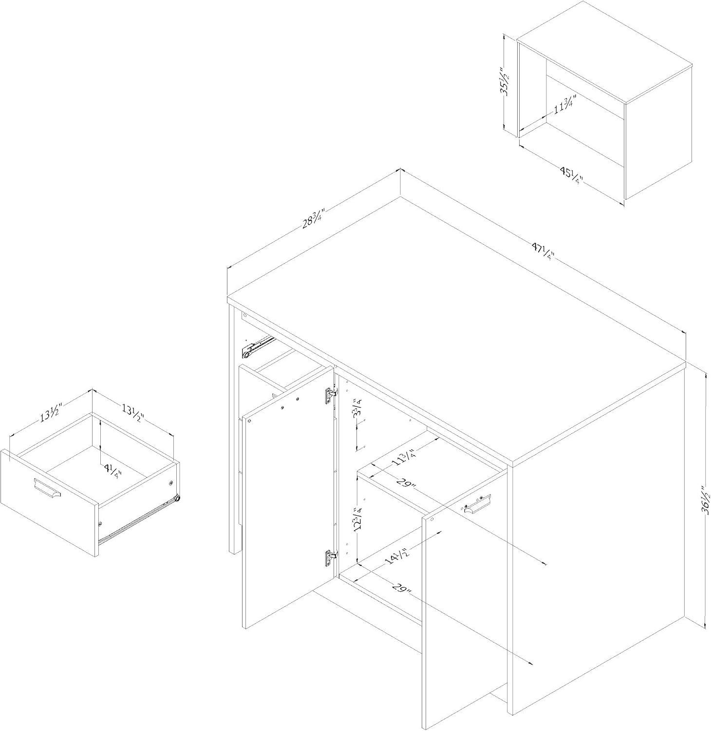 White Marble and White Kitchen Island with Storage and Drawers