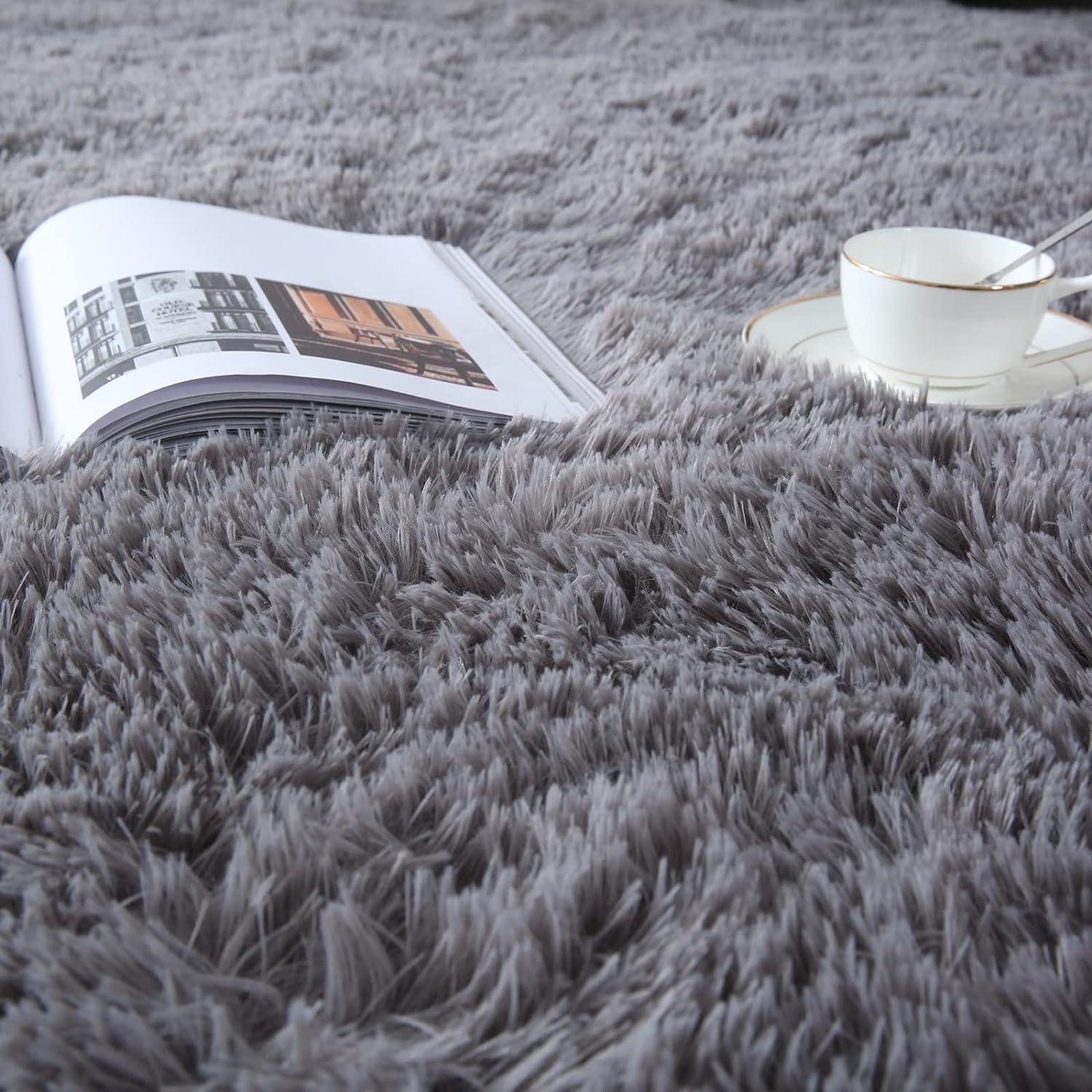 nuLOOM Cloud Shag Accent Rug, 3x5, Gray