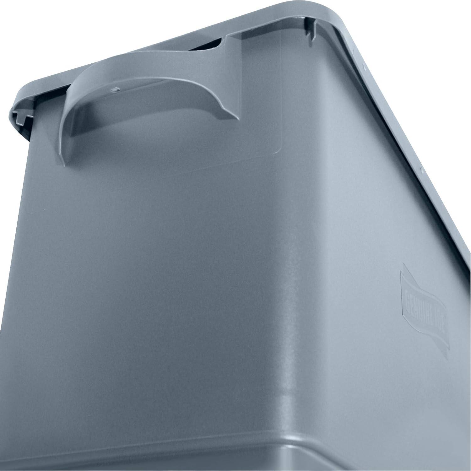 Genuine Joe Waste Container 23 Gallon 22-1/2"W x 11"D x 30" Gray 60465