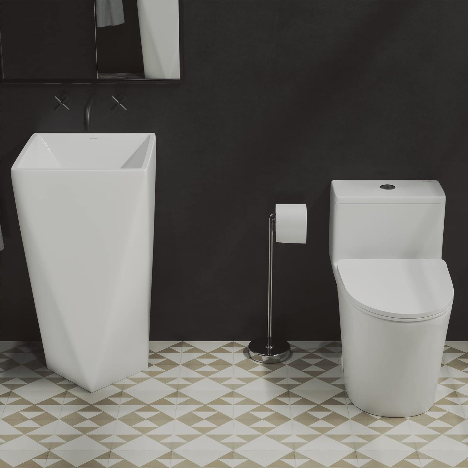 Arles One-Piece Elongated Toilet Vortex Dual-Flush 0.8/1.18 gpf