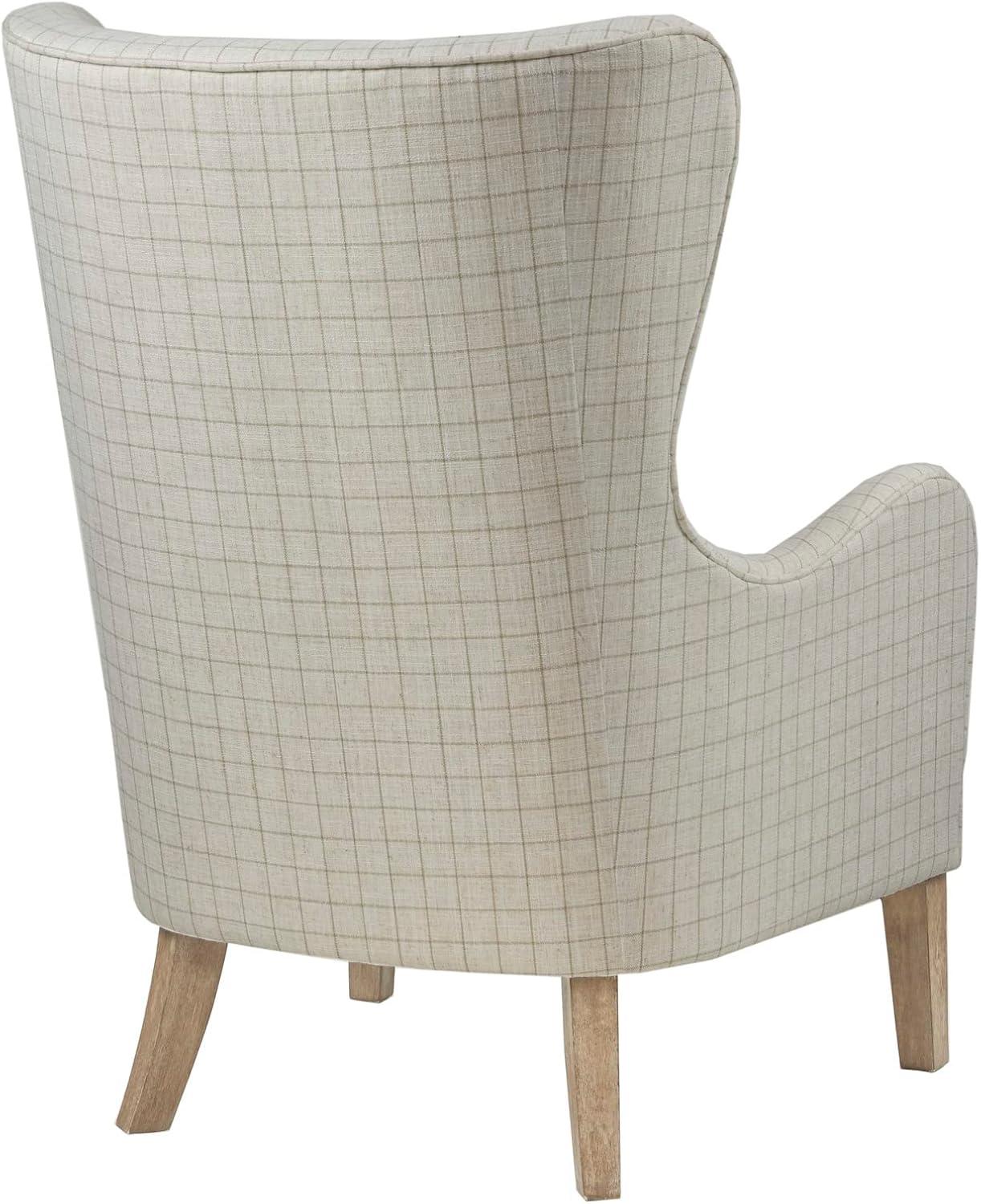 Aria Swoop Upholstered Wing Chair