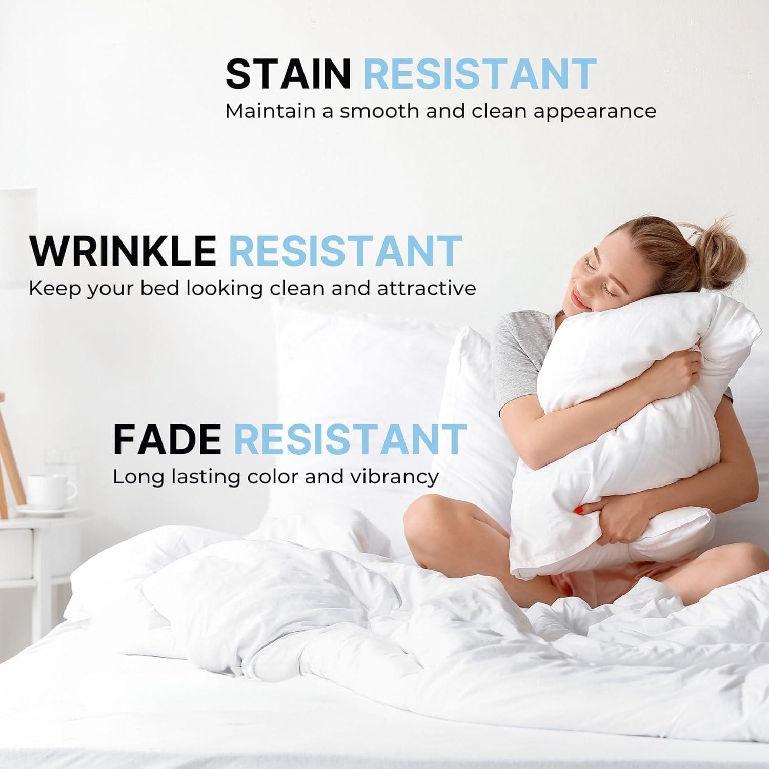 CGK Linens Hotel Quality Microfiber Pillowcase Covers (Set of 2)