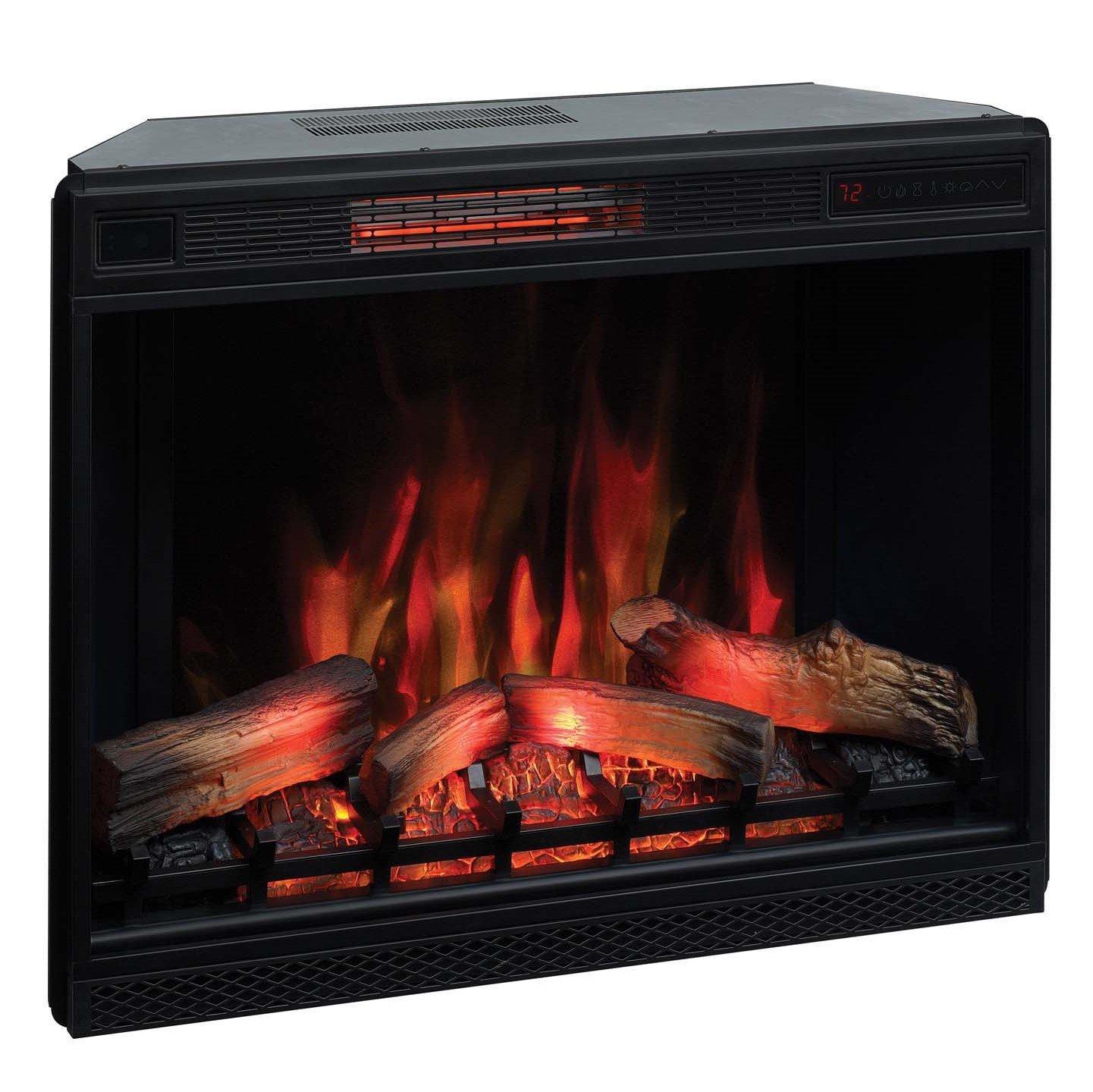 Classic Flame 33" 3D Spectrafire Plus Infrared Electric Fireplace Insert - Black, 33II042FGL