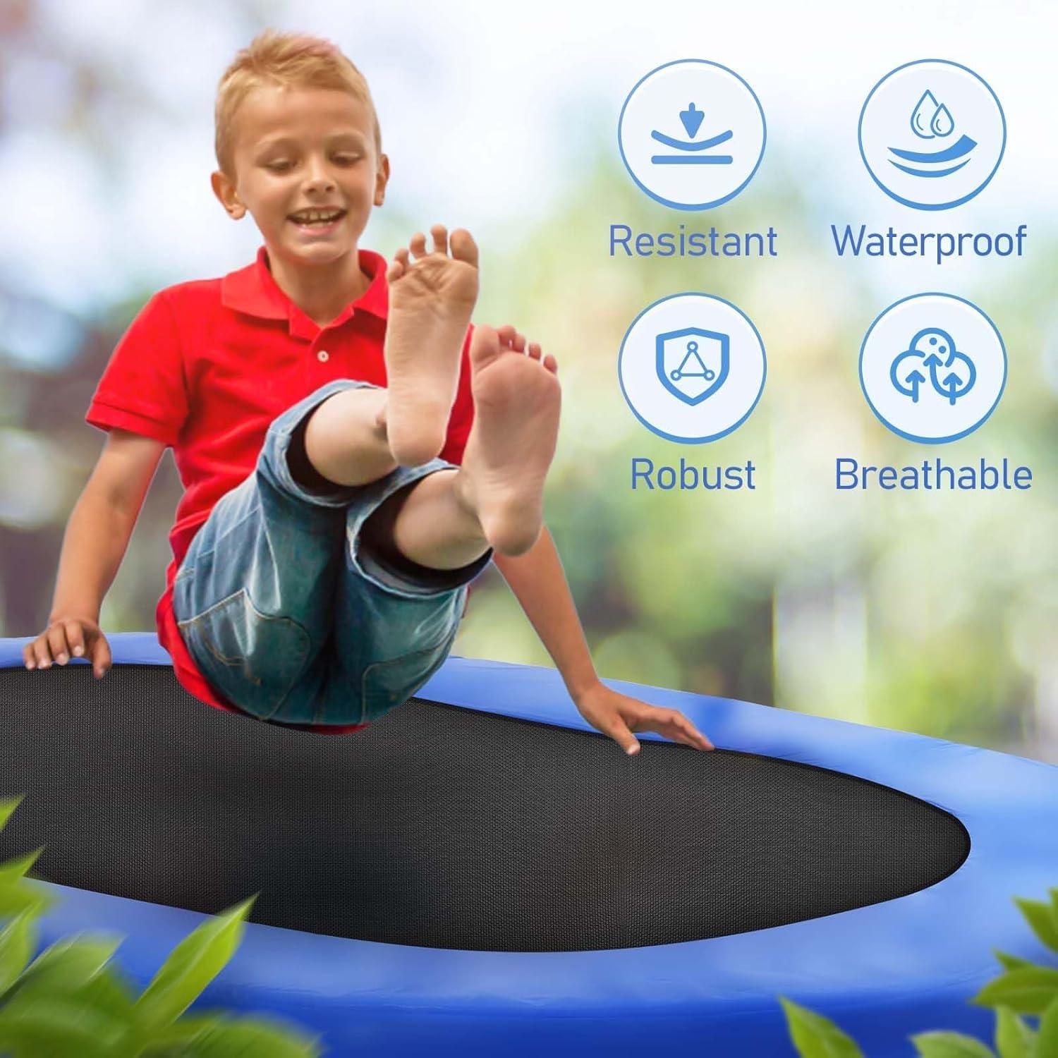 ANCHEER Trampoline for Kids, Toddler Trampoline with Handle, Child Small Rebounder for Indoor and Outdoor Use, 220 lbs Weight Capacity