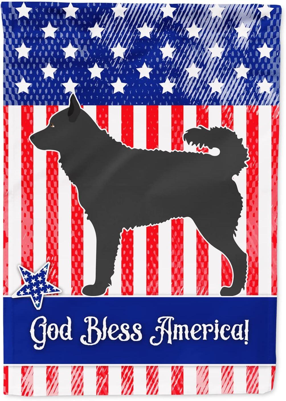 Carolines Treasures BB8417GF Mudi American Flag Garden Size  Small multicolor