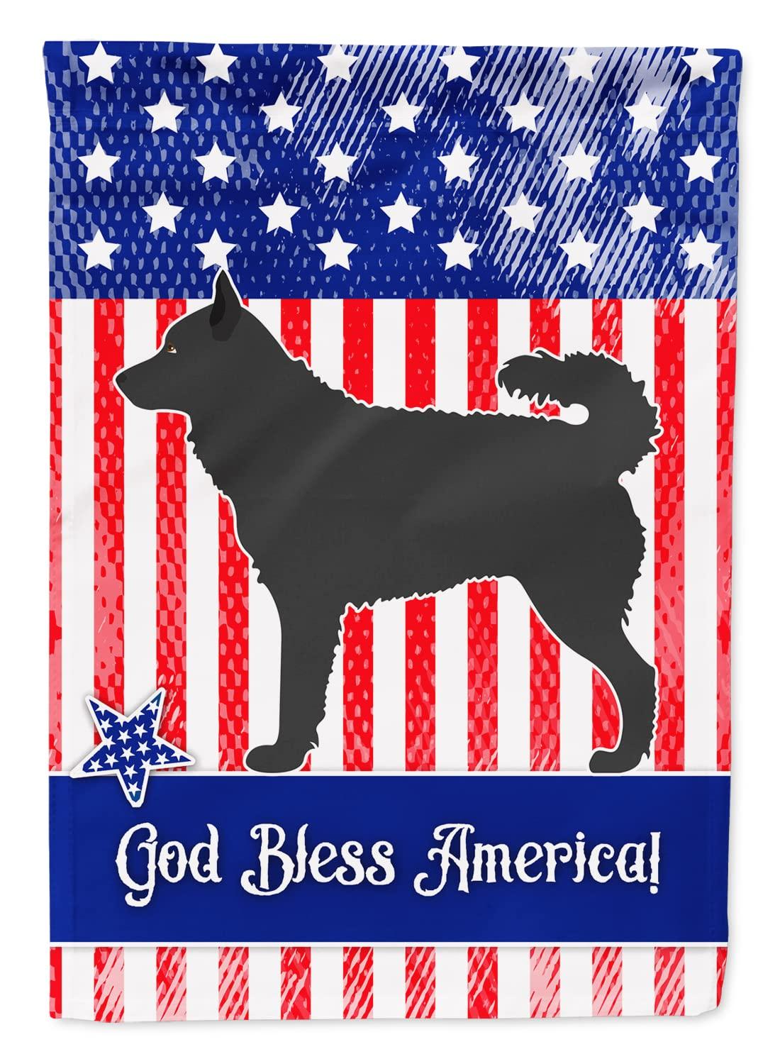 Carolines Treasures BB8417GF Mudi American Flag Garden Size  Small multicolor