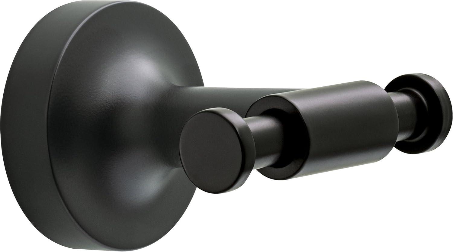 Voisin Double Towel Hook Bath Hardware Accessory in Matte Black