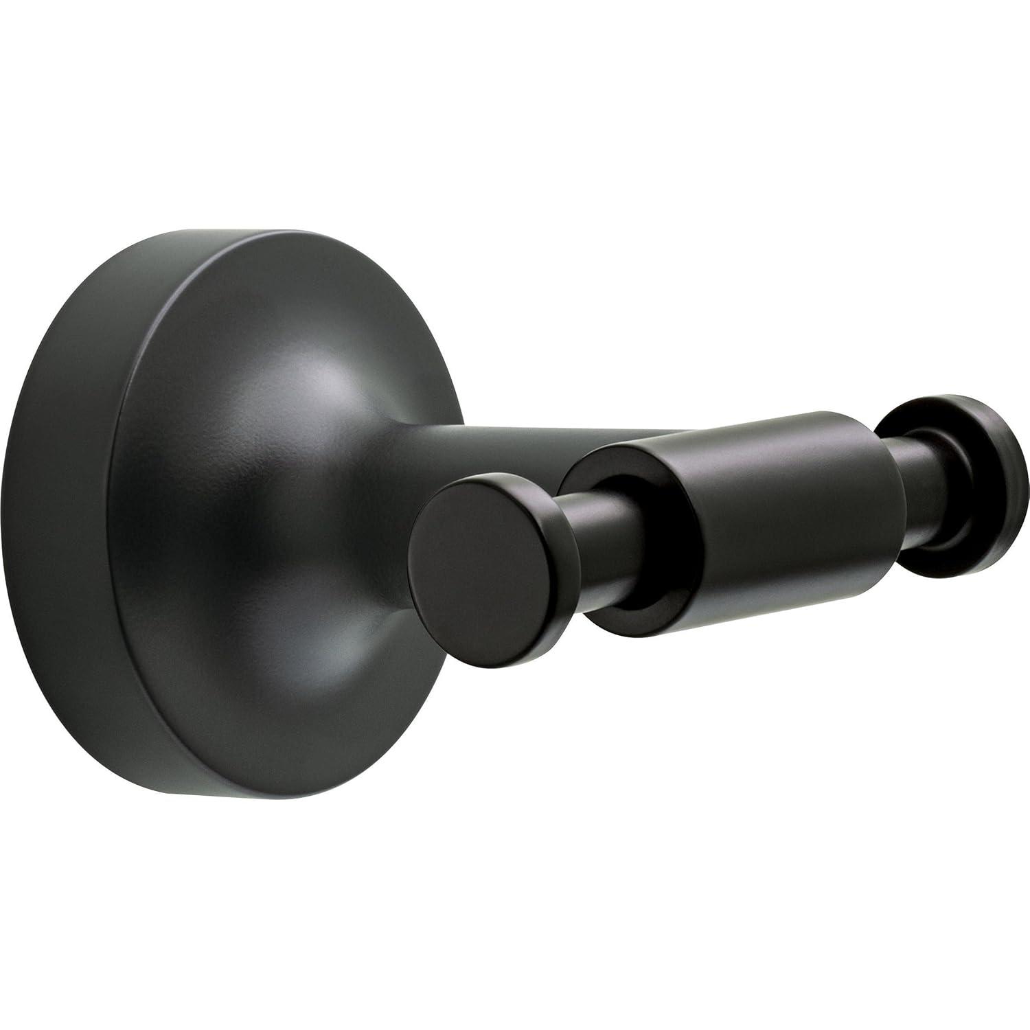 Voisin Double Towel Hook Bath Hardware Accessory in Matte Black