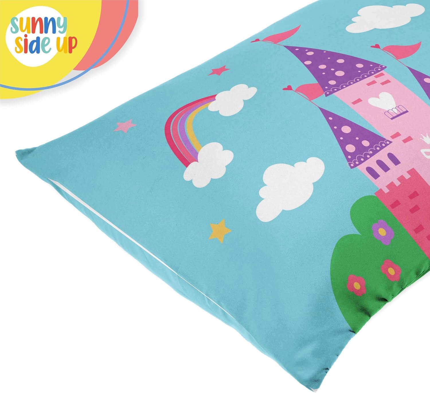 Whimsical Princess Castle Reversible Microfiber Pillowcases - Set of 2