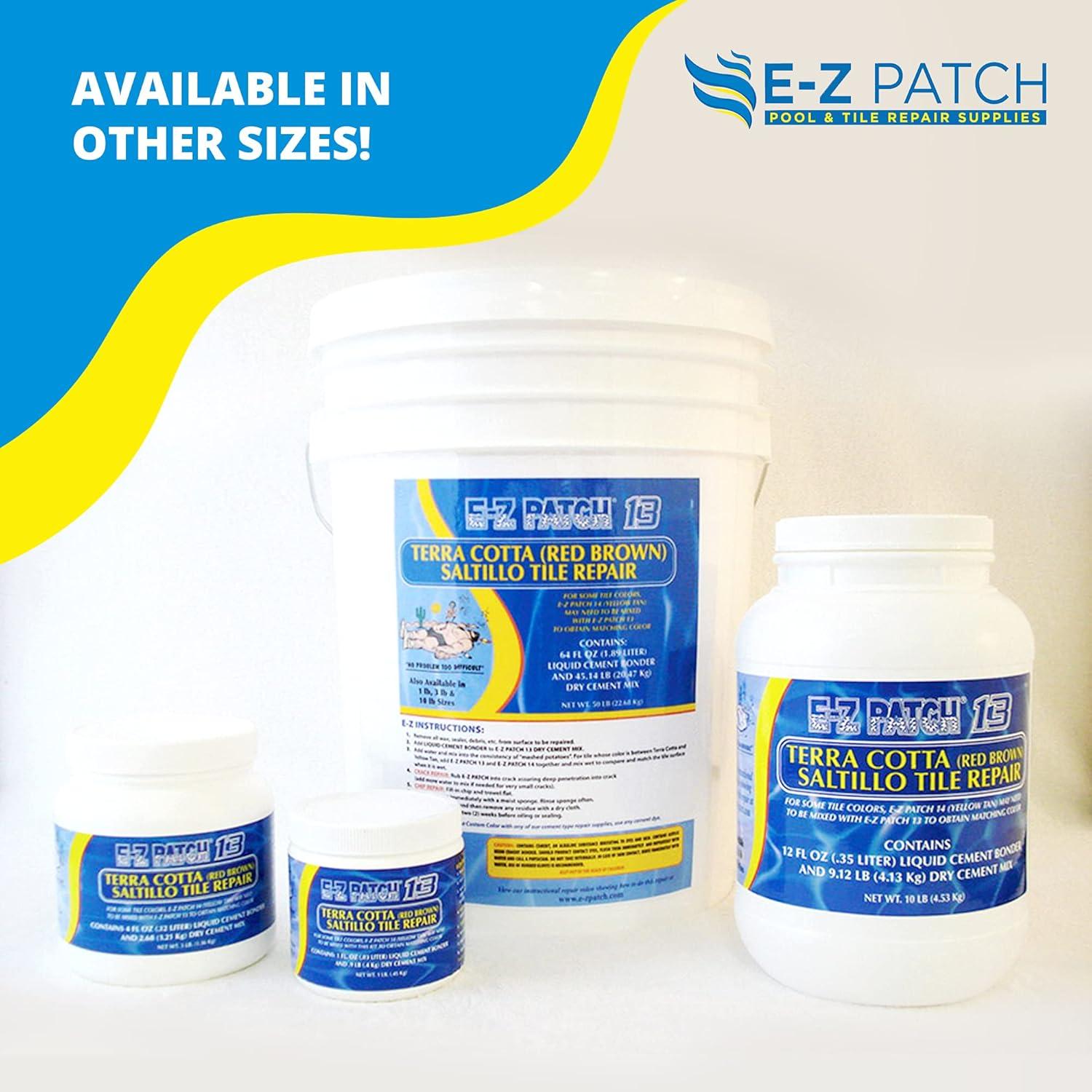 13 Saltillo Tile Repair Kit - DIY TerraCotta Tile Filler - (Red-Brown, 1 Pound)