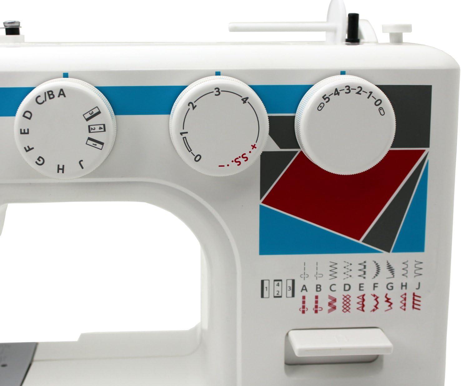 White Computerized Sewing Machine with Automatic Needle Threader