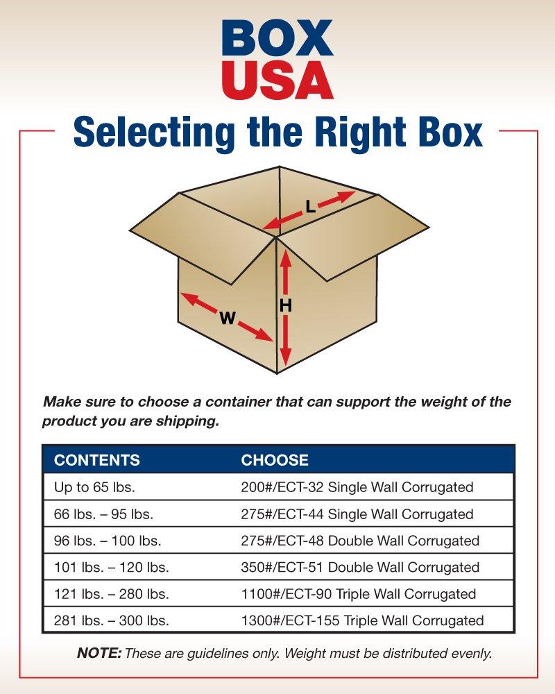 22 x 6 x 6 Kraft Corrugated Moving Boxes, Pack of 25