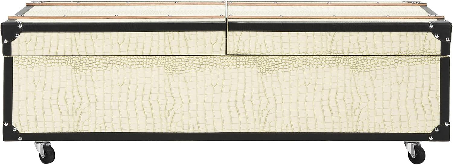 Zoe Trunk/Coffee Table - Cream - Safavieh