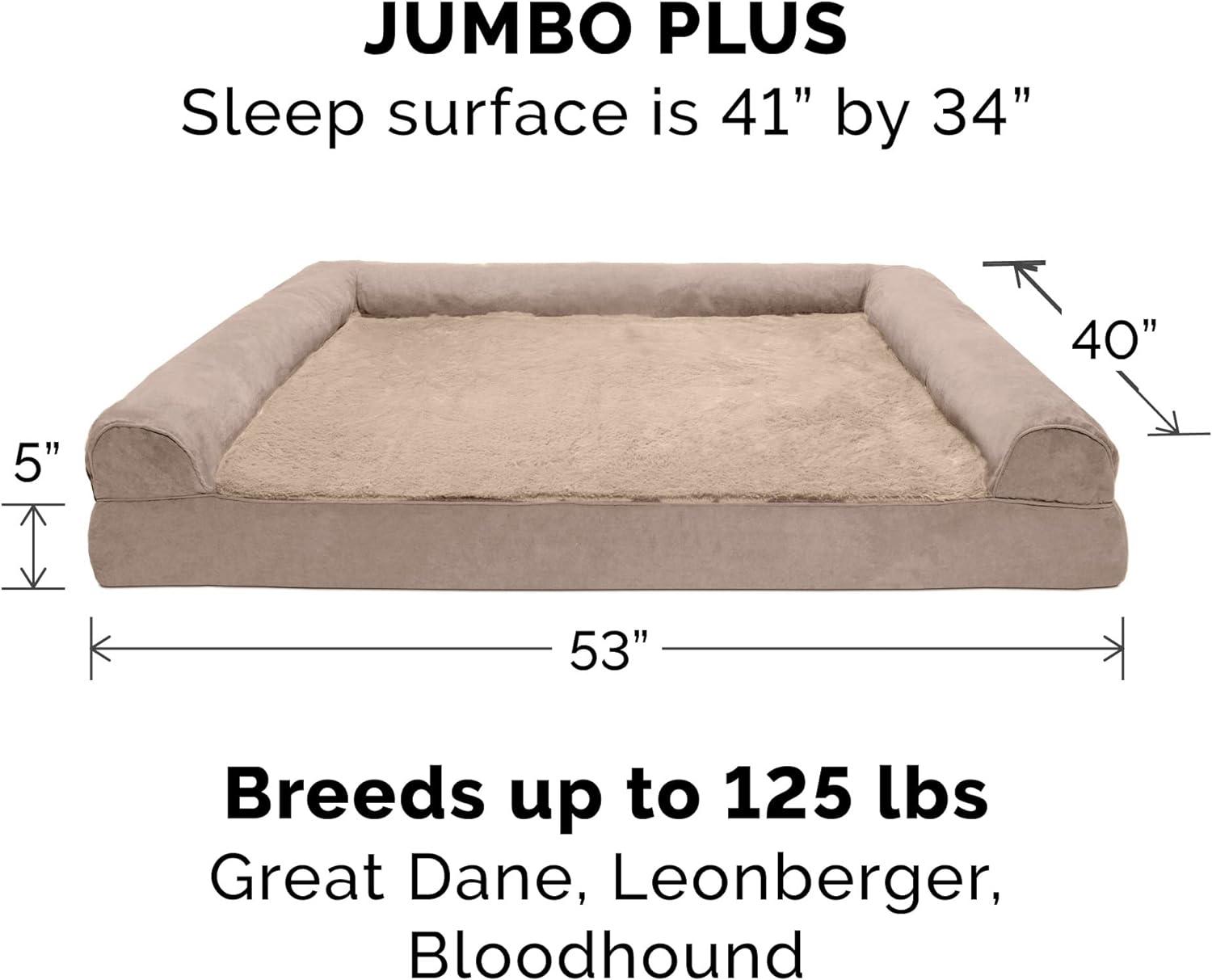 FurHaven Luxe Fur & Performance Linen Sofa Bed