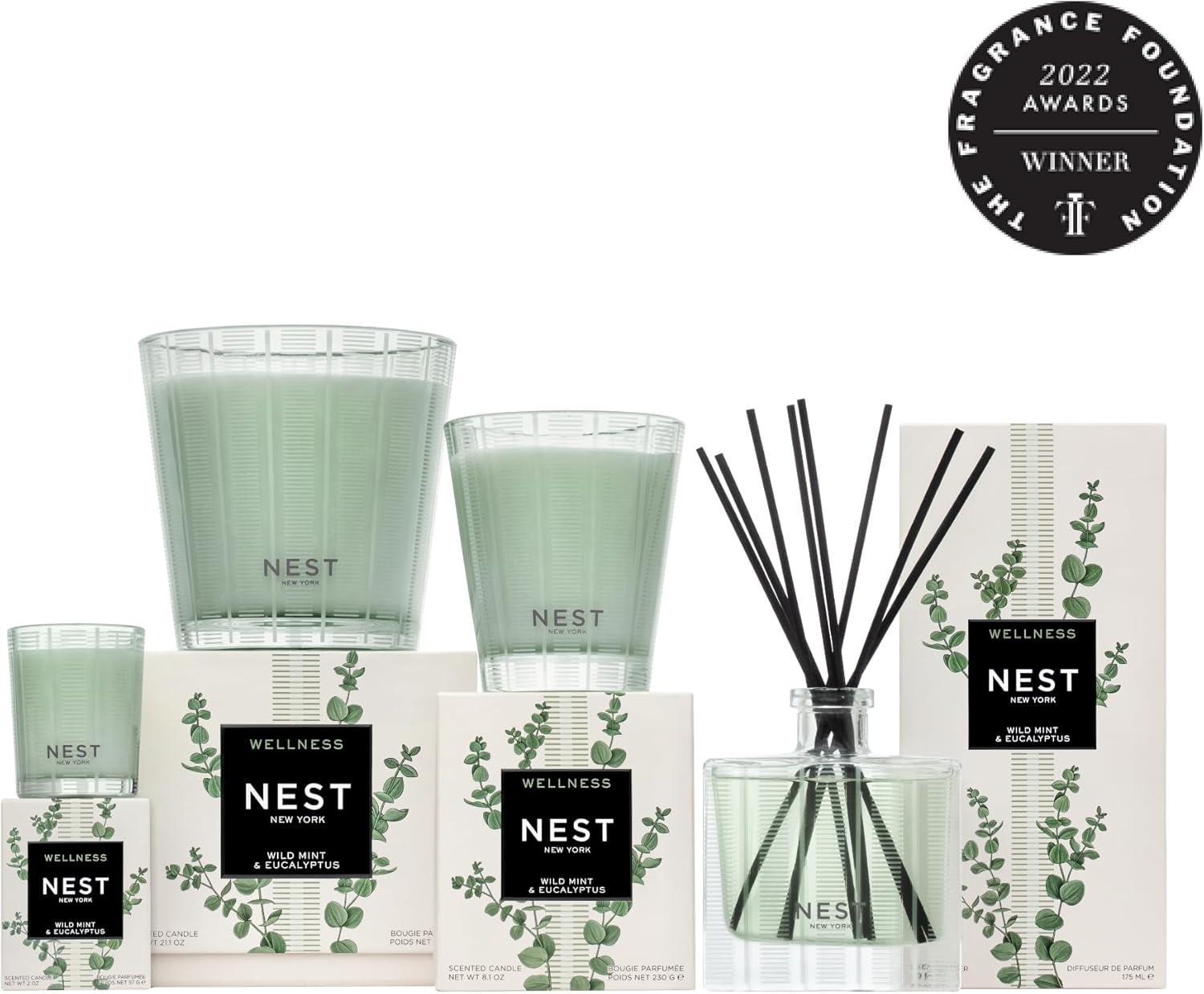 NEST Fragrances Wild Mint & Eucalyptus Reed Diffuser