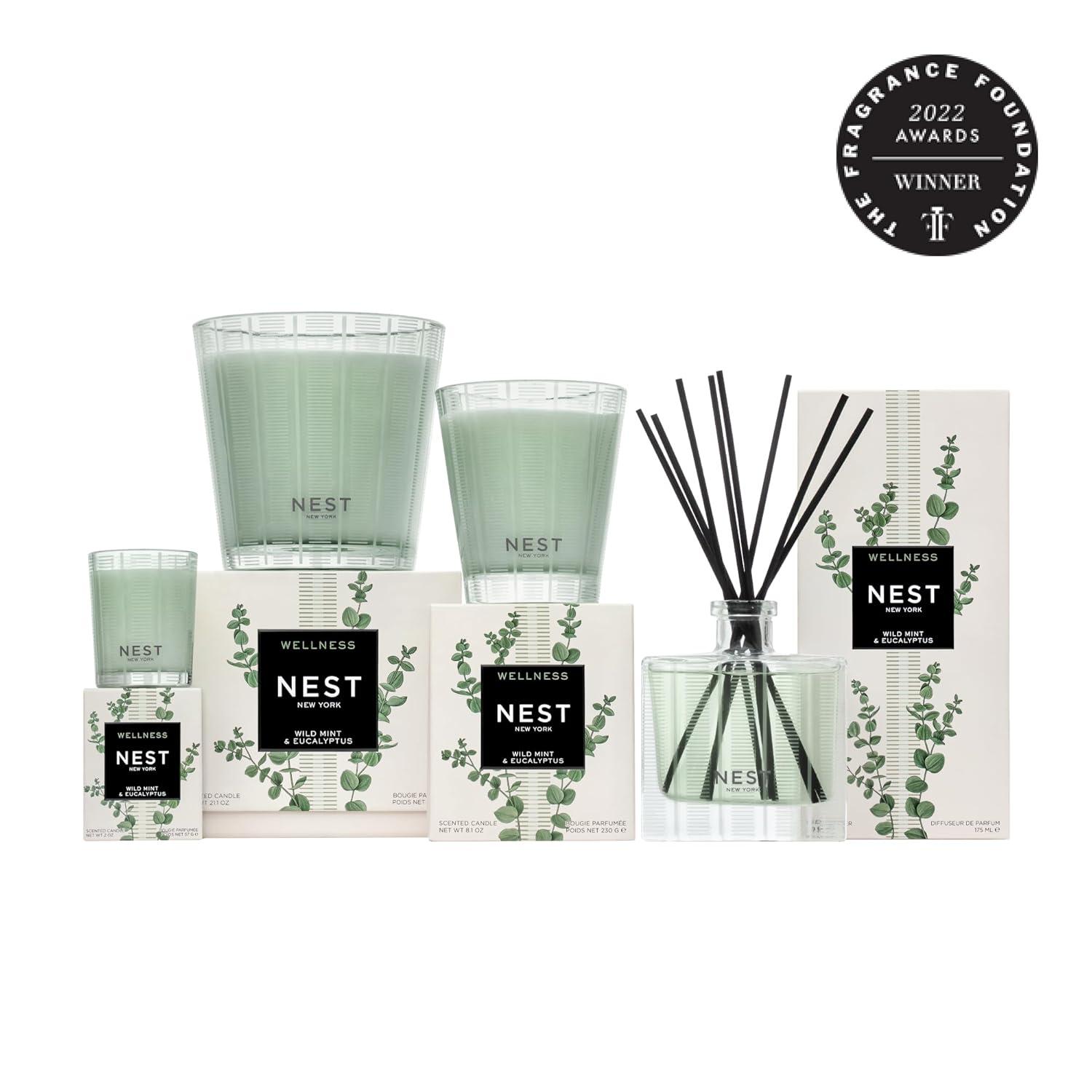 NEST Fragrances Wild Mint & Eucalyptus Reed Diffuser