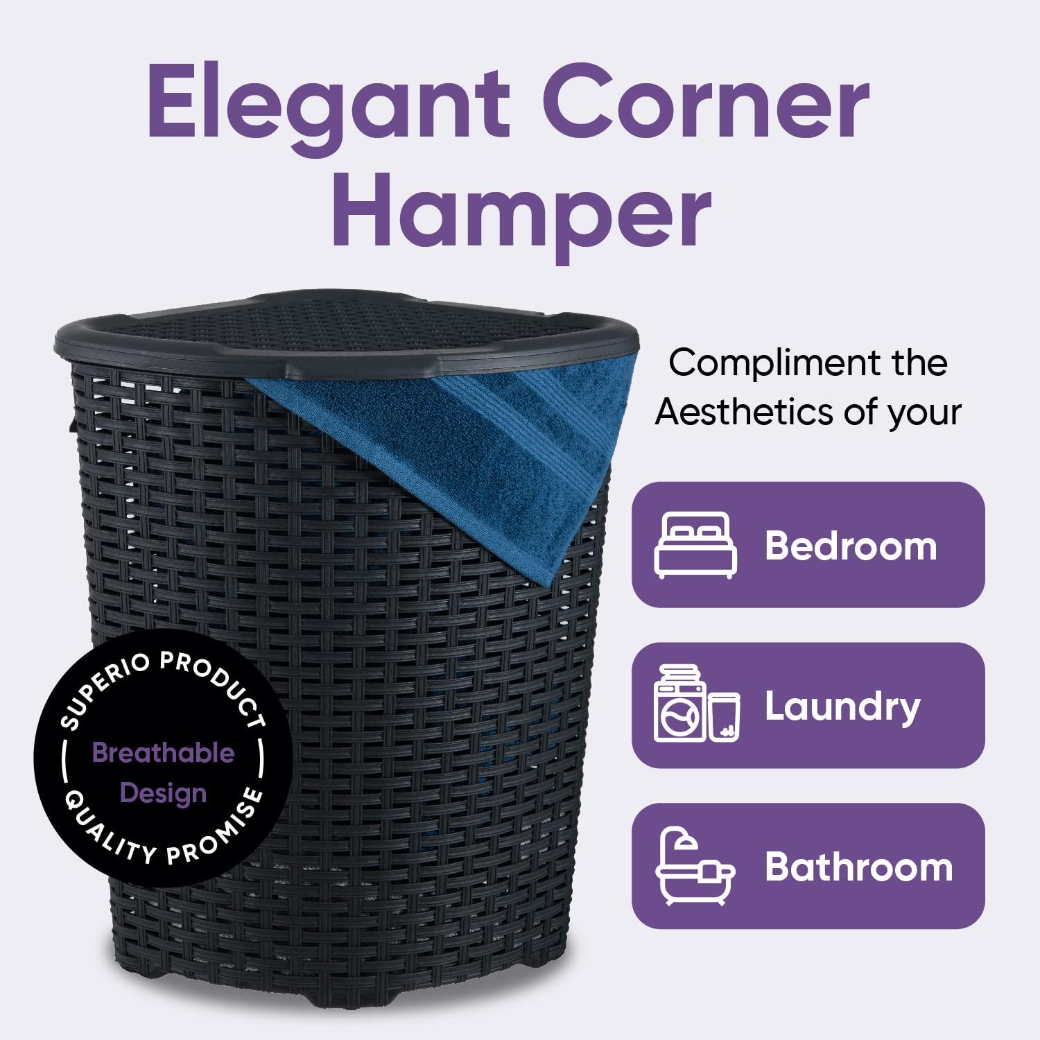 Superio Wicker Laundry Hamper | Wayfair