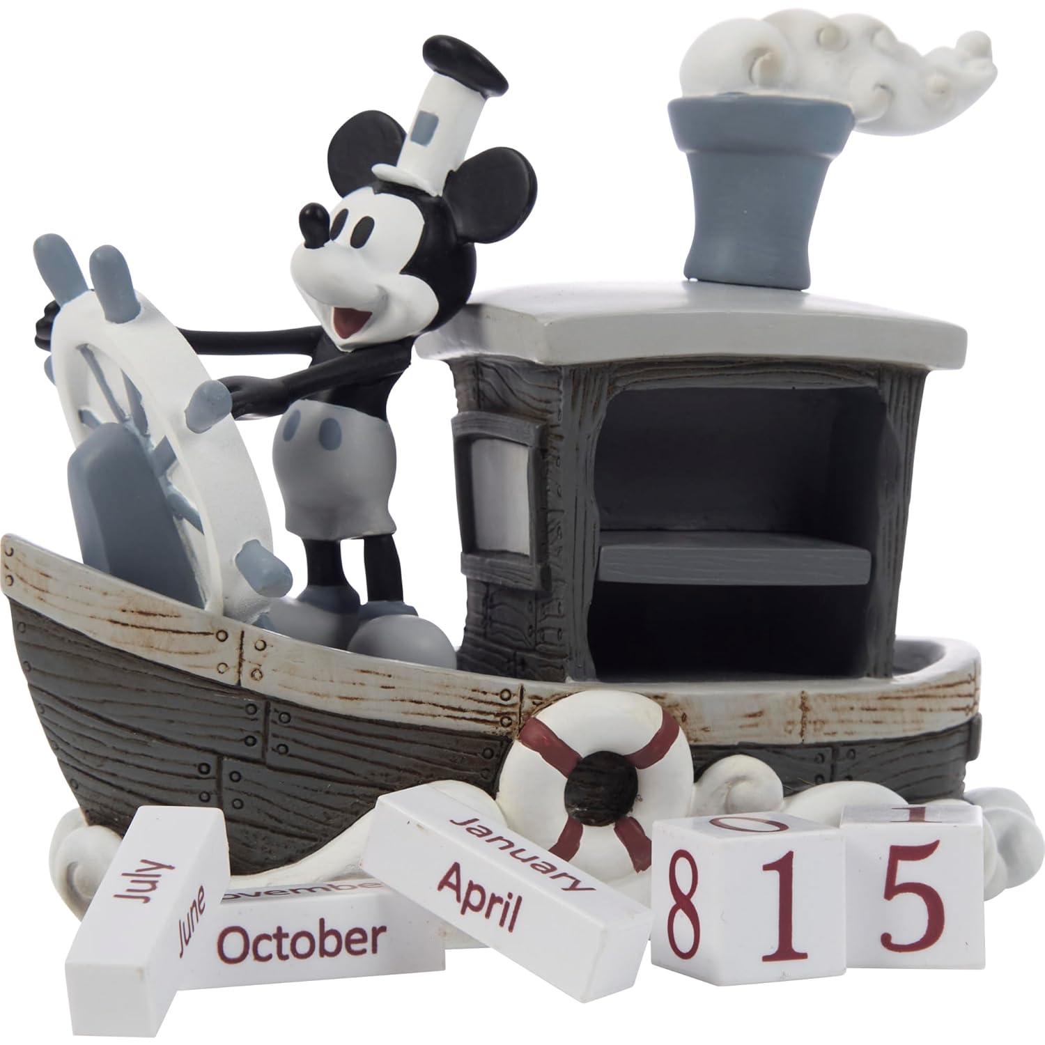 Precious Moments, Disney Showcase Collection, ‚ÄúMickey Mouse Perpetual Calendar‚Äù, Resin Figurine, #144707