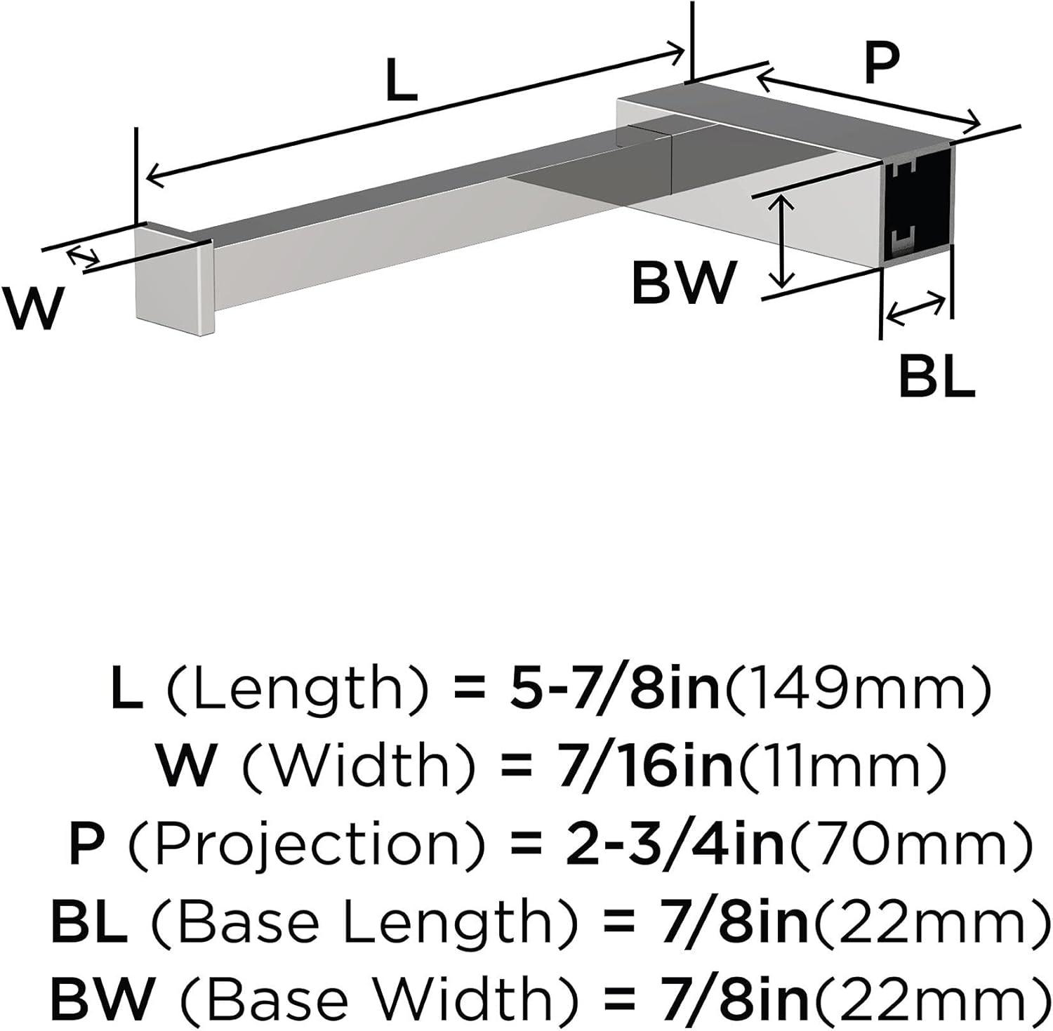 Chrome Modern Square Single Post Toilet Paper Holder